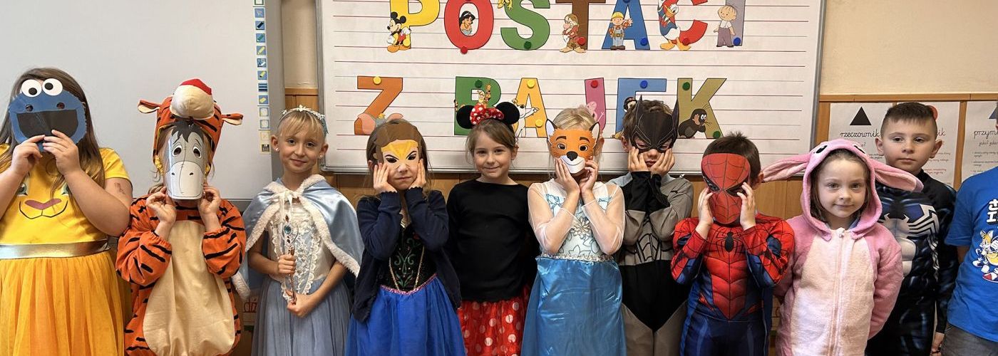 Dzień postaci z bajek w klasie pierwszej