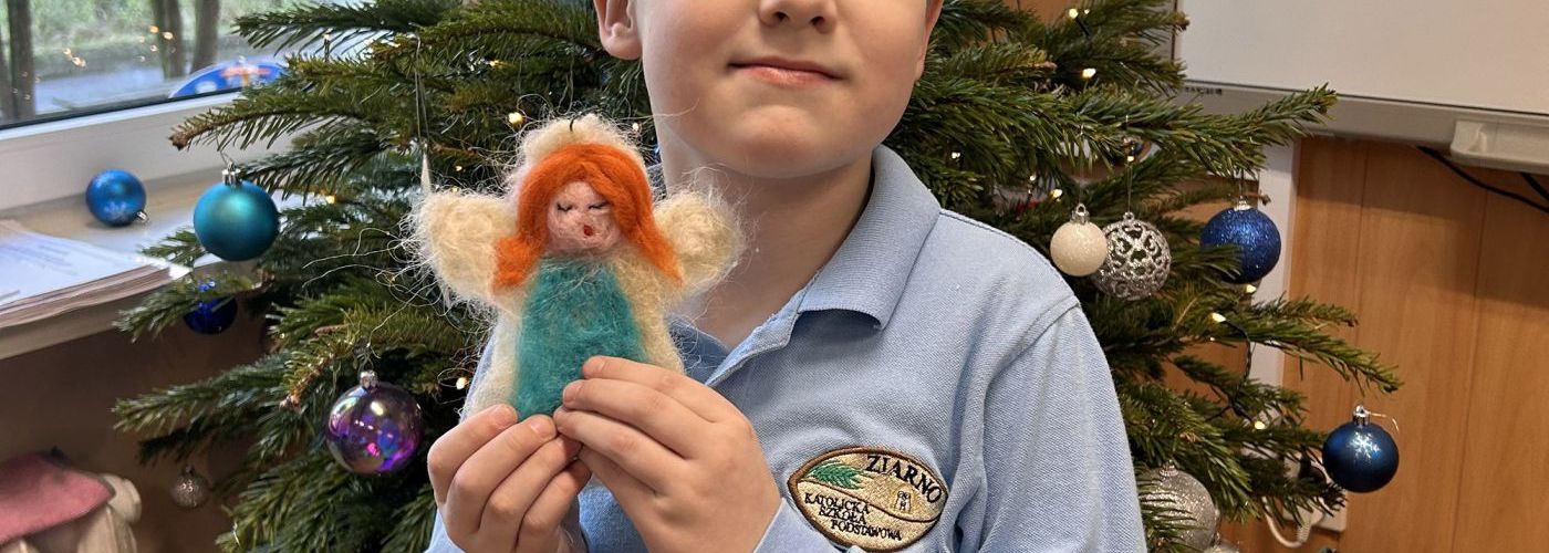 Adwentowa niespodzianka - warsztaty filcowania w klasie pierwszej