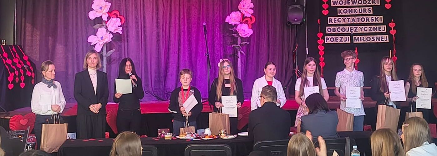Sukces w Wojewódzkim Konkursie Recytatorskim w języku angielskim